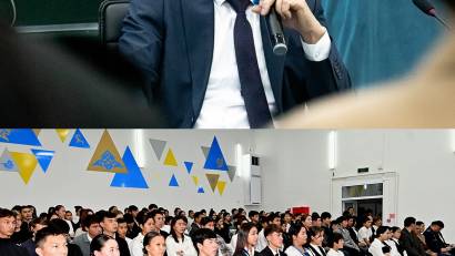 Бүгін аудан басшысы Ернар Есіркепов Құлан жоғарғы агротехникалық колледжінің студенттерімен 